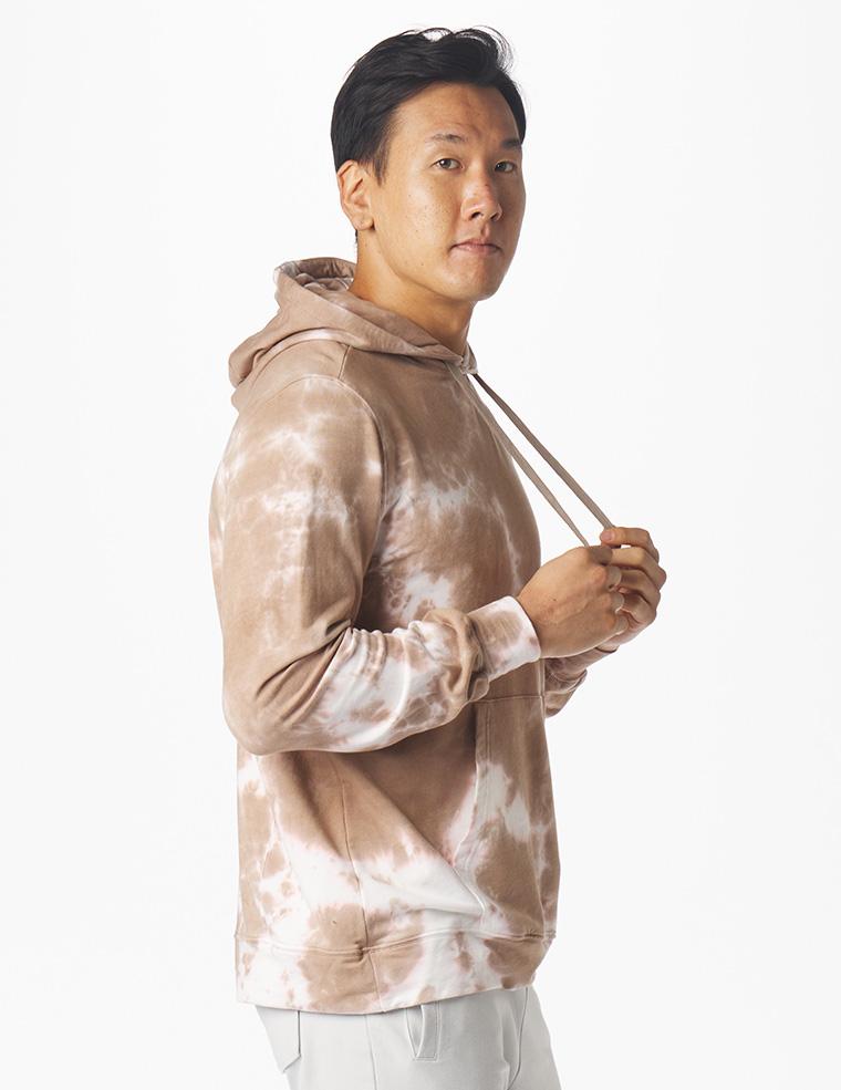 Atlas Hoodie: Sand Stone Blur Dye Atlas Hoodie: Sand Stone Blur Dye