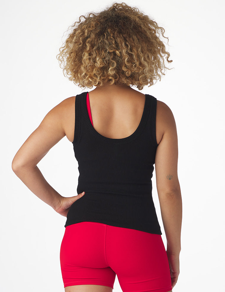 Comfort Henley Tank: Black Comfort Henley Tank: Black