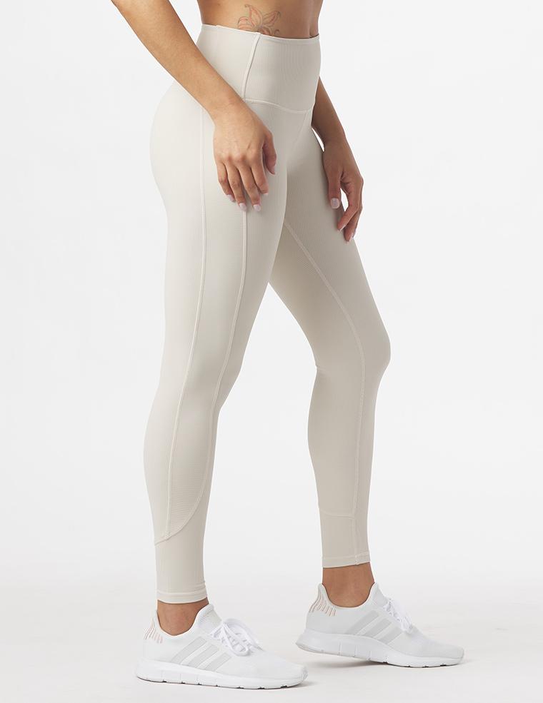Directional Legging: Oatmilk Directional Legging: Oatmilk