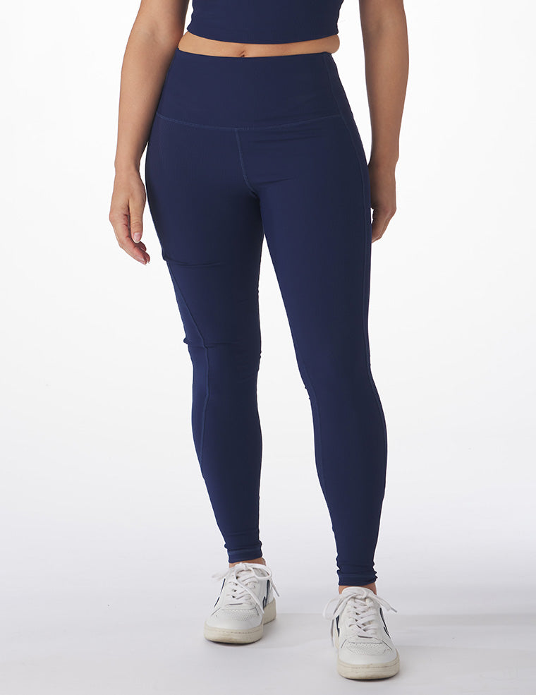 Directional Legging: Indigo Directional Legging: Indigo
