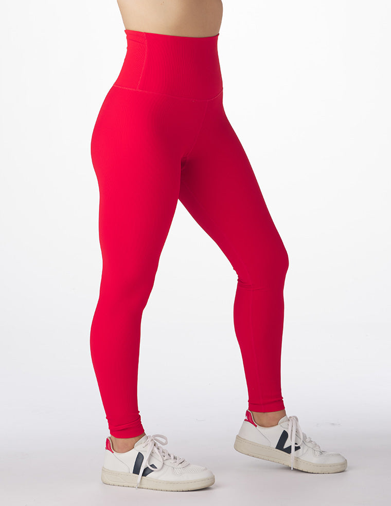 Extra High Waist Power Legging: Cherry Extra High Waist Power Legging: Cherry