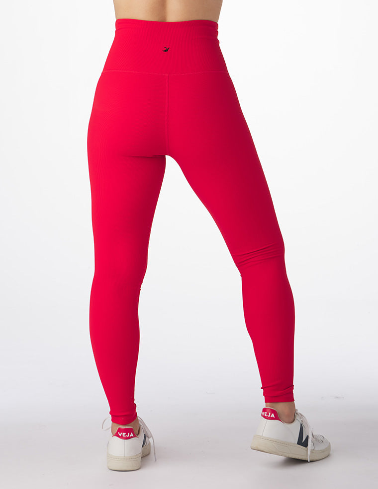 Extra High Waist Power Legging: Cherry Extra High Waist Power Legging: Cherry