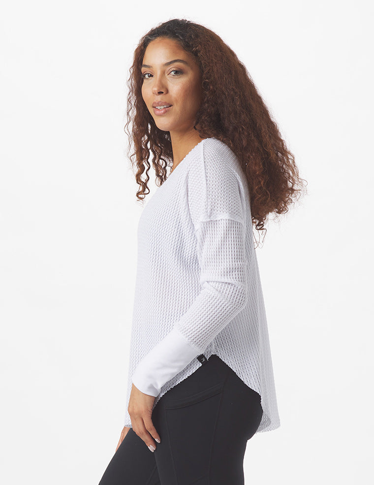 Freestyle Long Sleeve: White Freestyle Long Sleeve: White