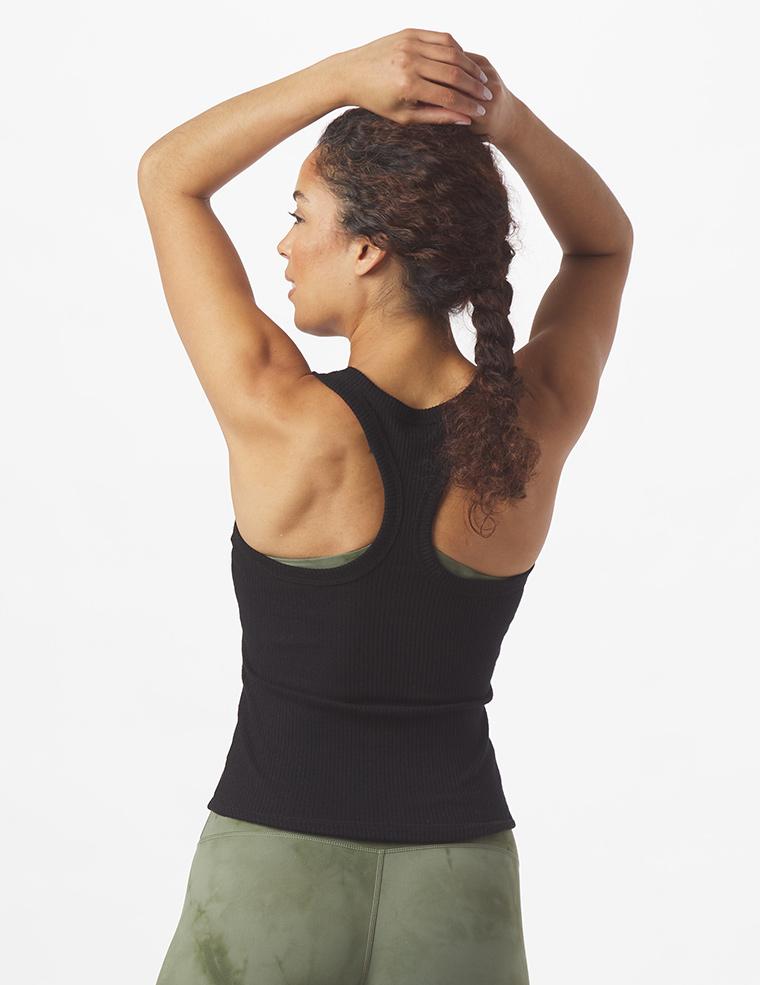 High Neck Comfort Tank: Black High Neck Comfort Tank: Black