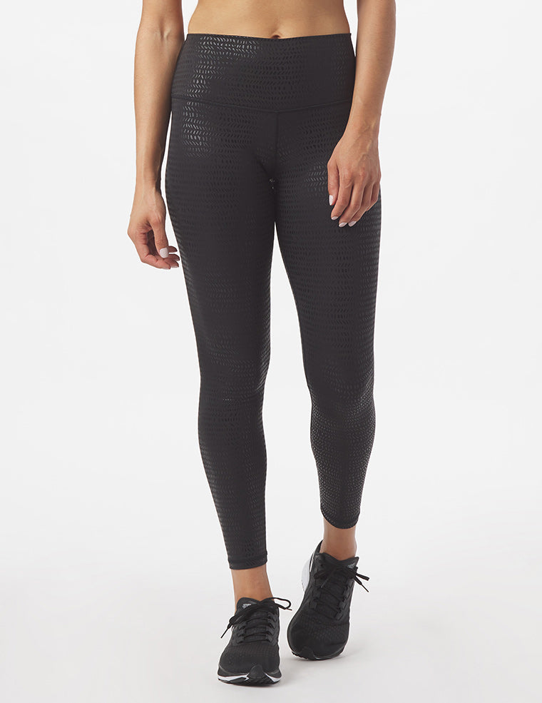 High Power Legging Print: Black Pebble Gloss High Power Legging Print: Black Pebble Gloss
