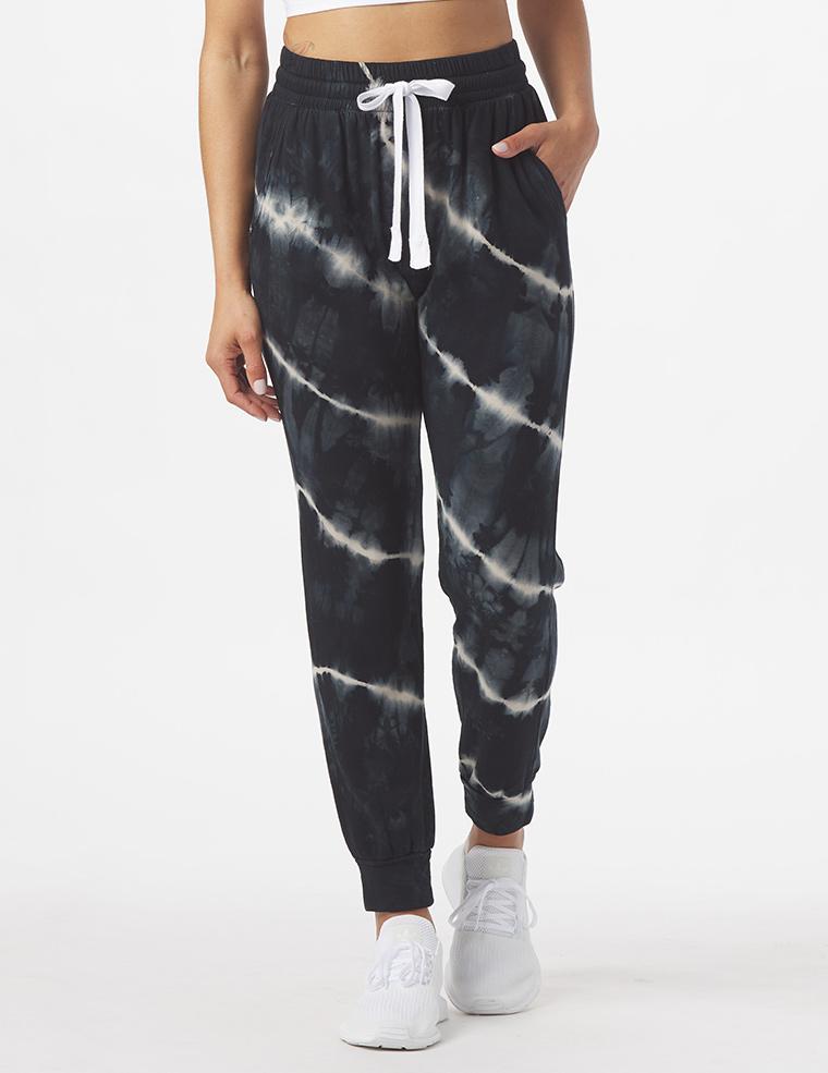 Halfway Jogger: Linear Tie-Dye Halfway Jogger: Linear Tie-Dye
