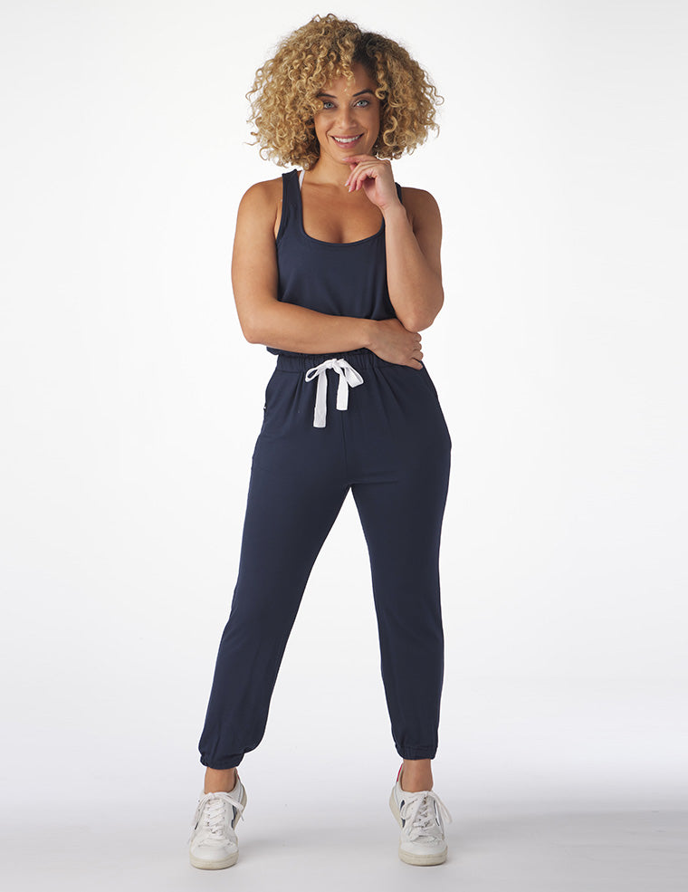 Leisure Jumpsuit: Indigo Leisure Jumpsuit: Indigo
