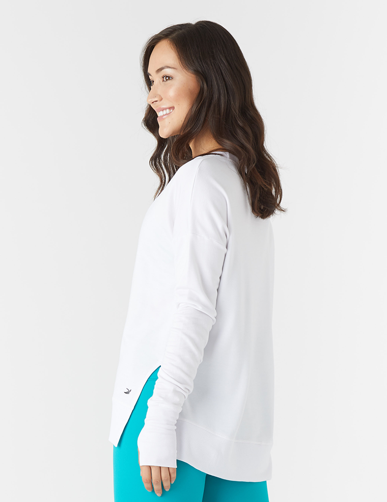 Lounge Long Sleeve: White Lounge Long Sleeve: White