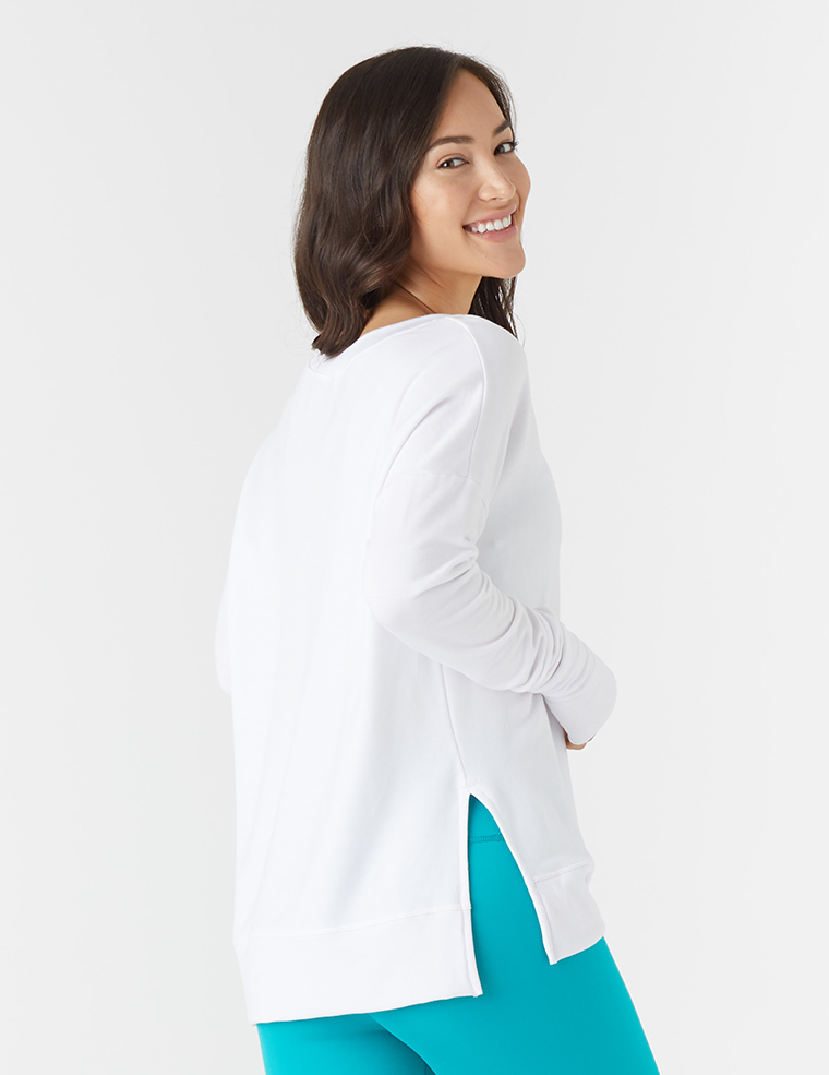 Lounge Long Sleeve: White Lounge Long Sleeve: White