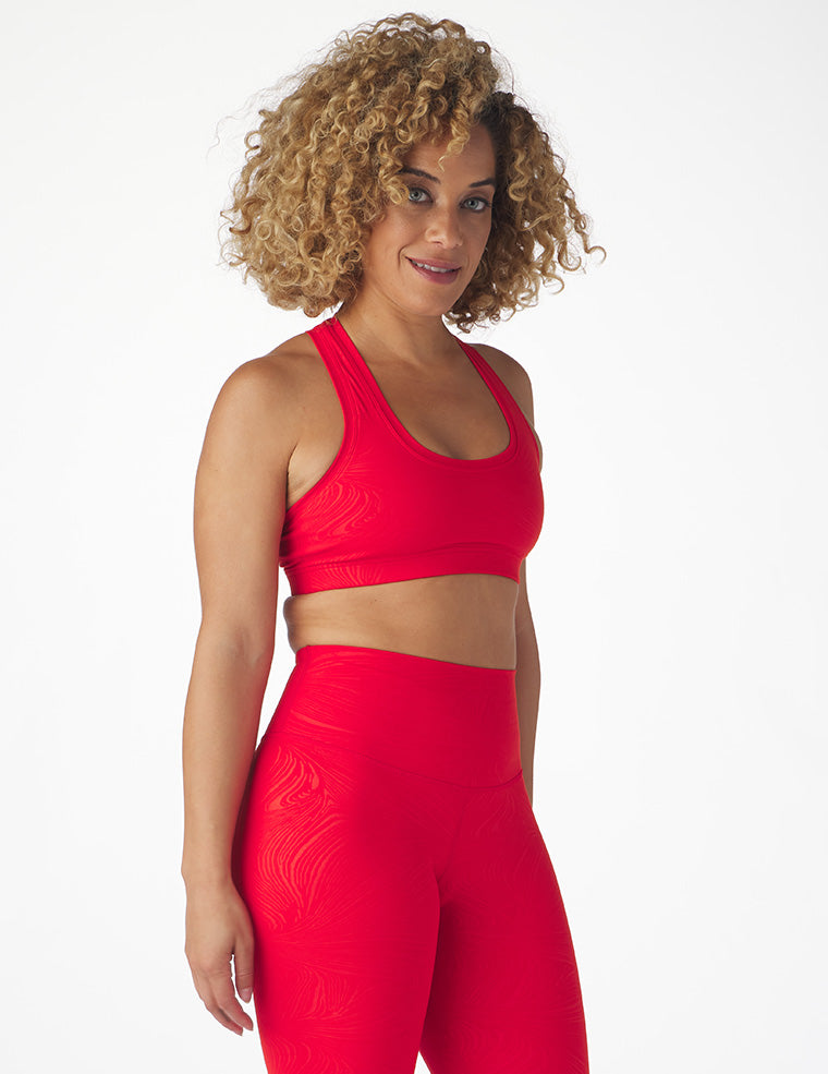 Notch Bra: Cherry Swirl Gloss Notch Bra: Cherry Swirl Gloss