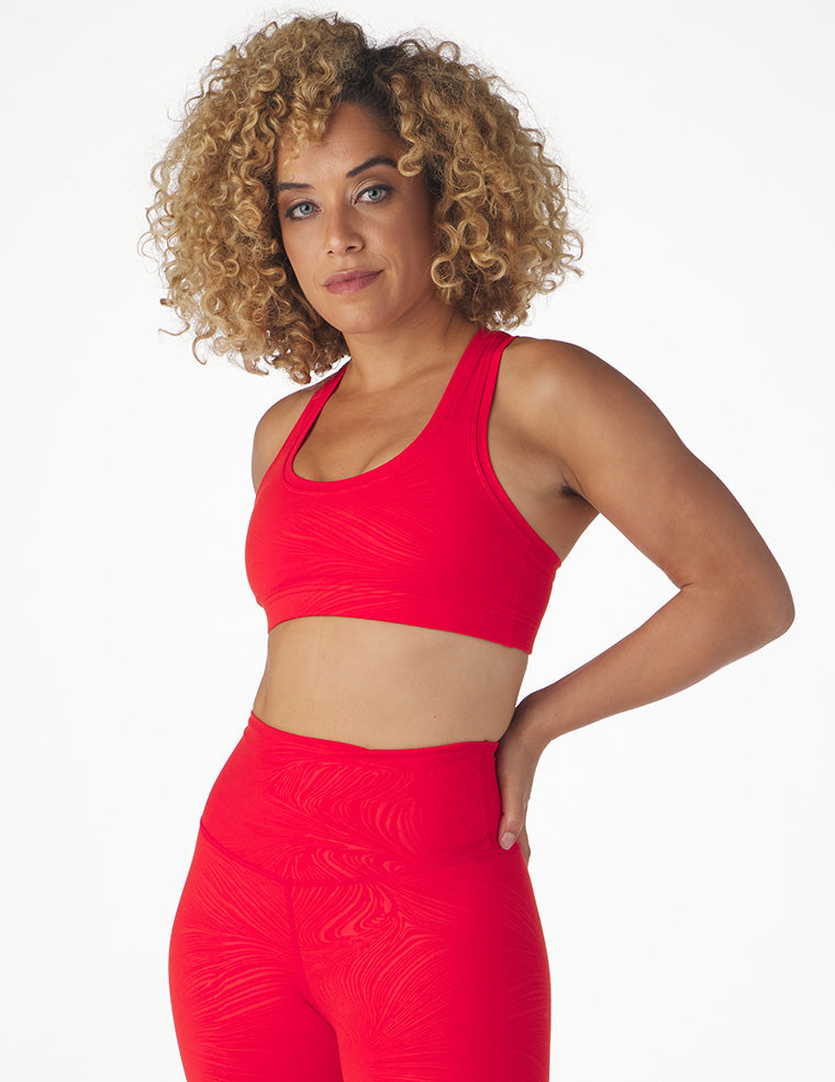 Notch Bra: Cherry Swirl Gloss Notch Bra: Cherry Swirl Gloss