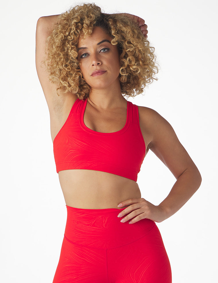 Notch Bra: Cherry Swirl Gloss Notch Bra: Cherry Swirl Gloss