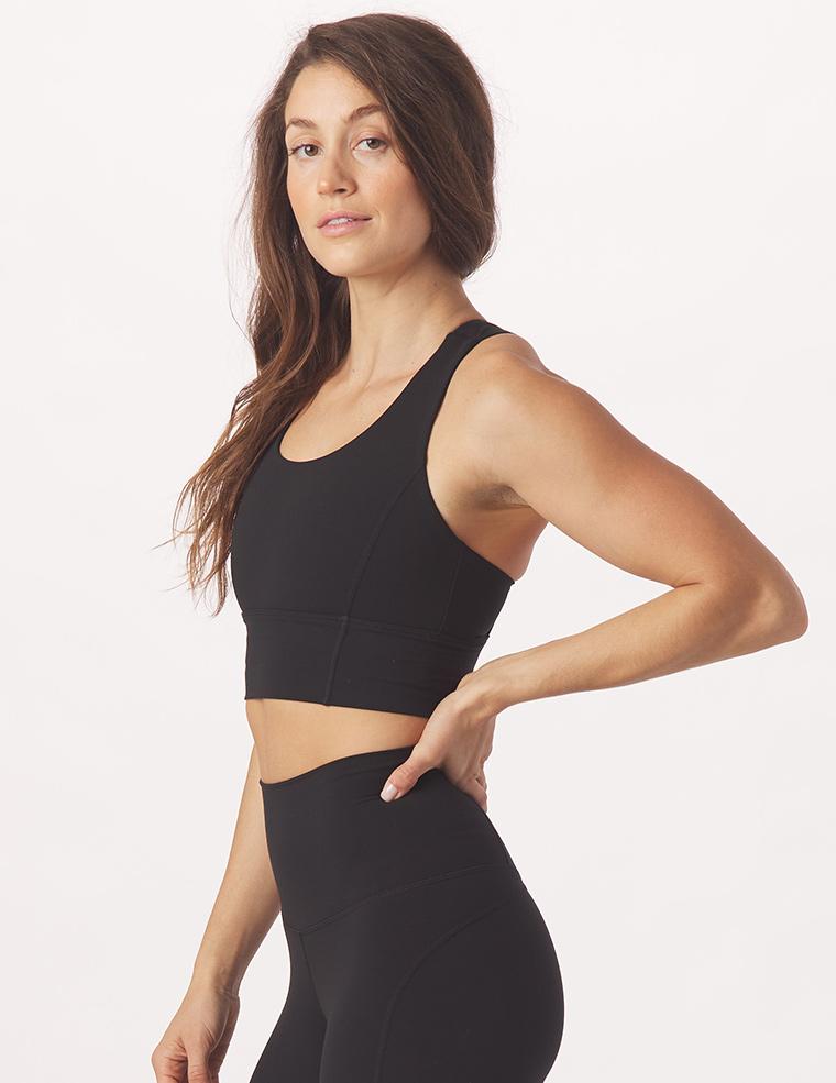 One Crop Bra: Black One Crop Bra: Black