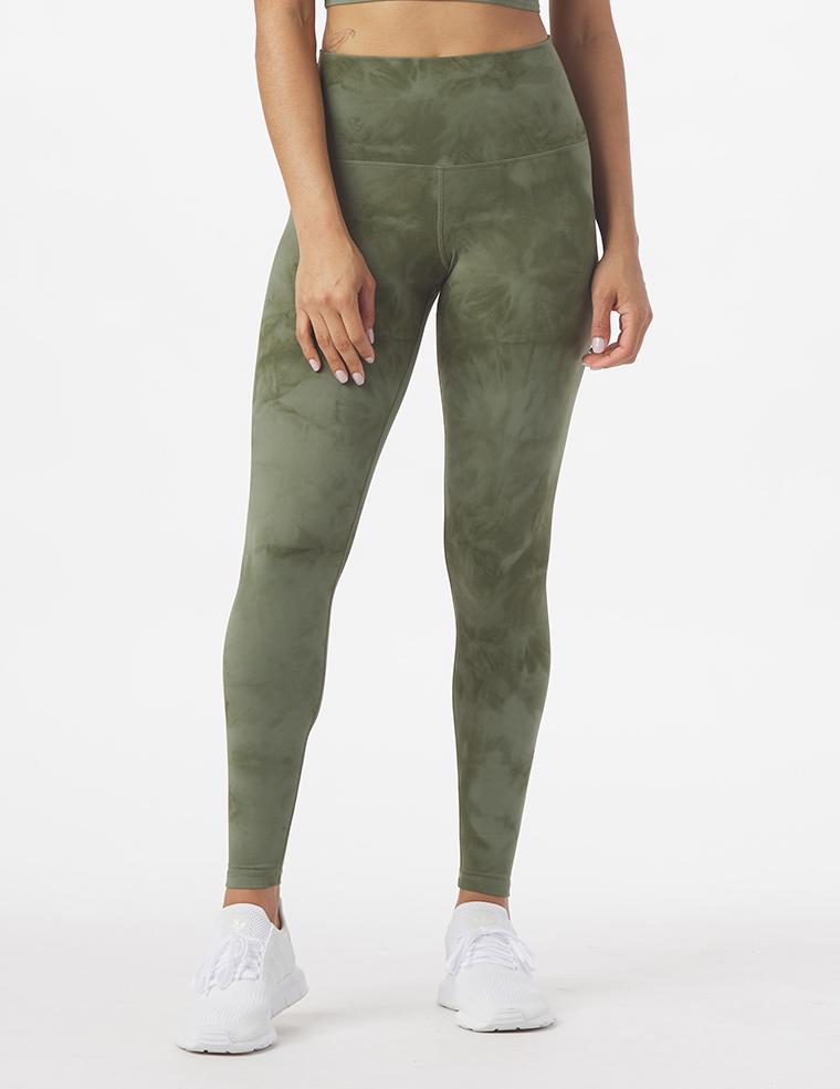 High Waist Pure Legging: Moss Tie Dye High Waist Pure Legging: Moss Tie Dye