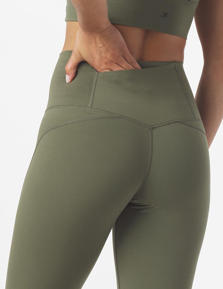 High Waist Pure Pocket Legging: Moss High Waist Pure Pocket Legging: Moss