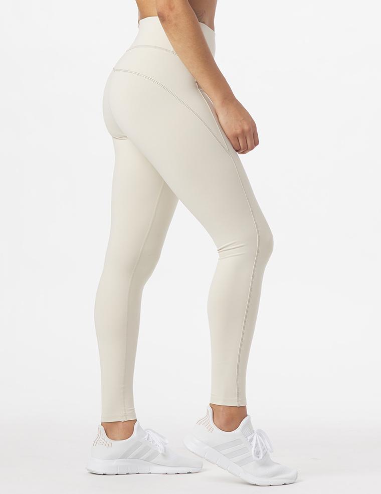 Racetrack Legging: Oatmilk Racetrack Legging: Oatmilk