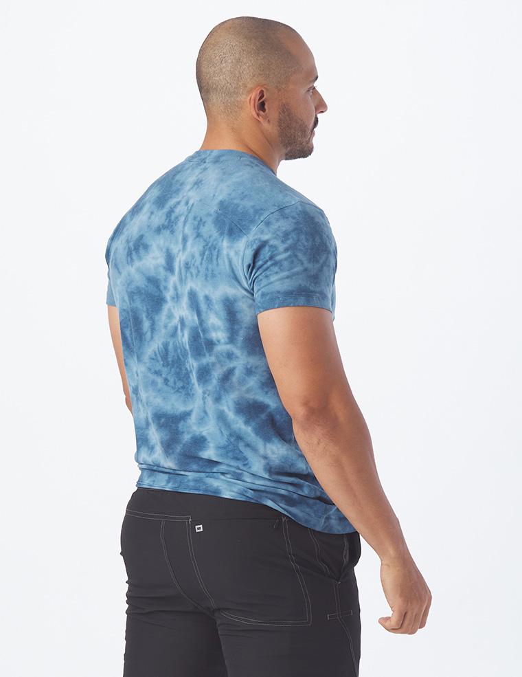 Salton Short Sleeve: Denim Blue Tie-Dye Salton Short Sleeve: Denim Blue Tie-Dye