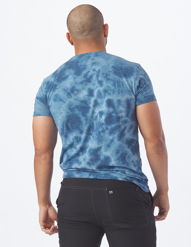 Salton Short Sleeve: Denim Blue Tie-Dye Salton Short Sleeve: Denim Blue Tie-Dye