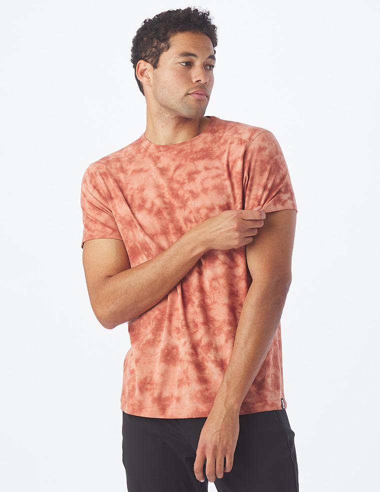 Salton Short Sleeve: Tangerine Tie-Dye Salton Short Sleeve: Tangerine Tie-Dye
