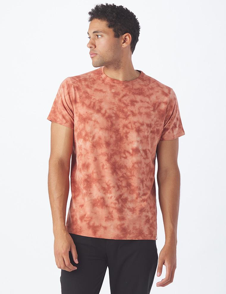 Salton Short Sleeve: Tangerine Tie-Dye Salton Short Sleeve: Tangerine Tie-Dye