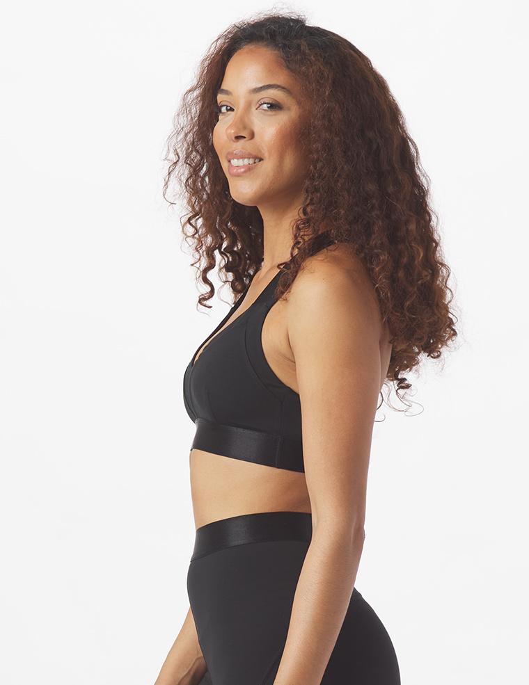 Satin Bra: Black Satin Bra: Black