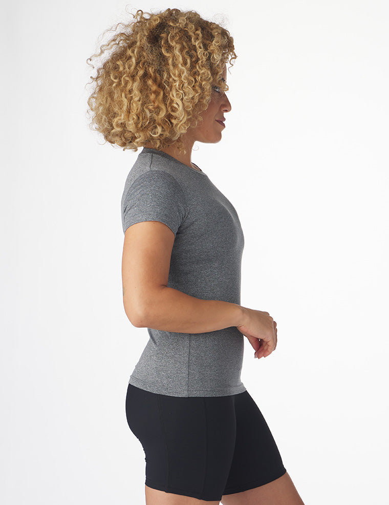 Simplicity Tee: Black Heather Simplicity Tee: Black Heather
