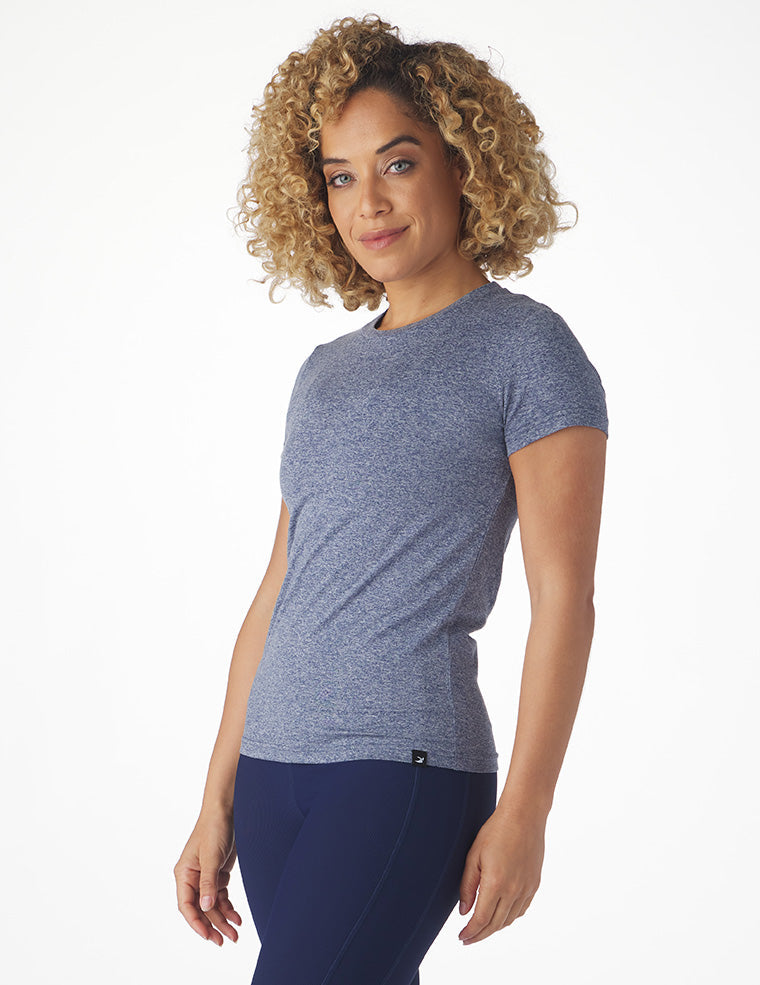 Simplicity Tee: Indigo Heather Simplicity Tee: Indigo Heather