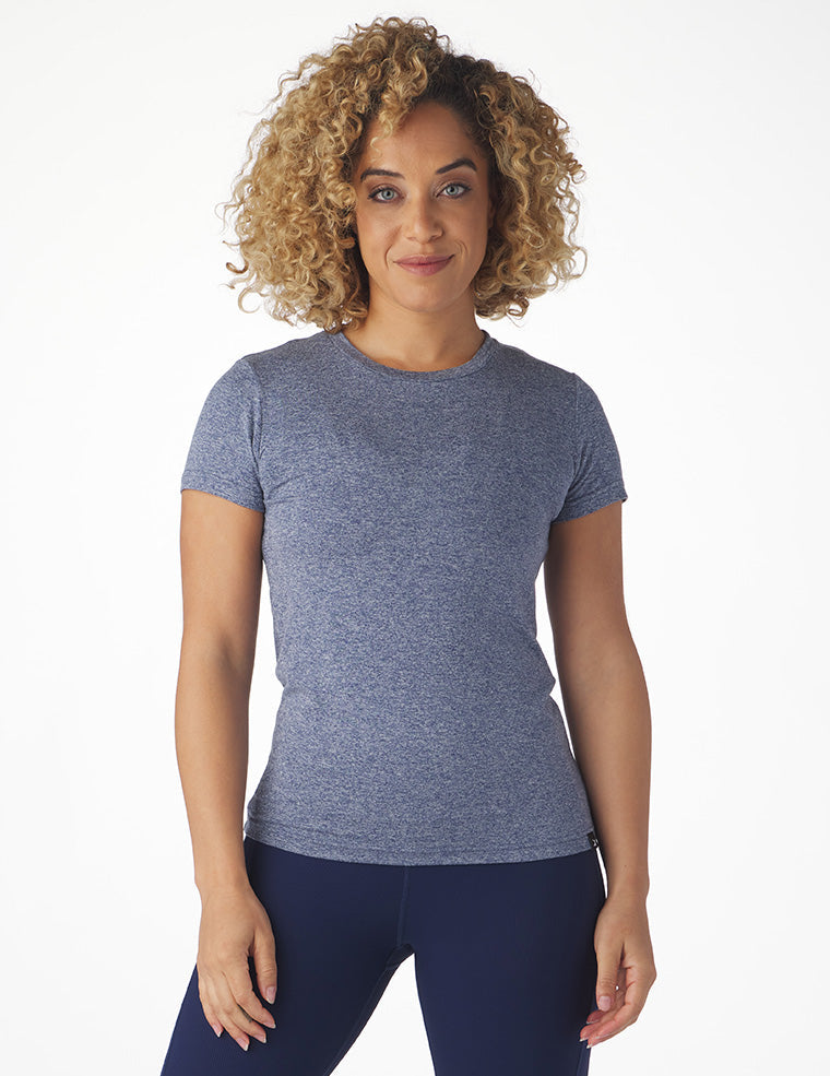 Simplicity Tee: Indigo Heather Simplicity Tee: Indigo Heather