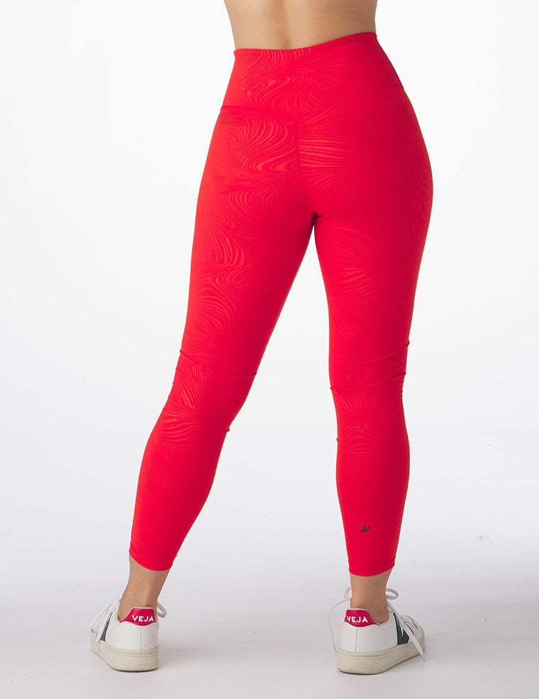 Sultry 7/8 Legging: Cherry Swirl Gloss Sultry 7/8 Legging: Cherry Swirl Gloss