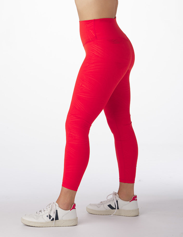 Sultry 7/8 Legging: Cherry Swirl Gloss Sultry 7/8 Legging: Cherry Swirl Gloss