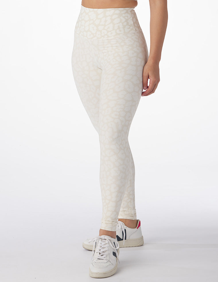 Sultry Legging Rib: Oatmilk Leopard Sultry Legging Rib: Oatmilk Leopard