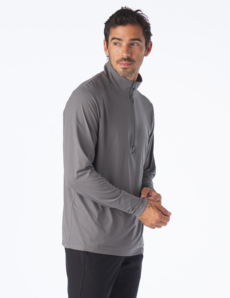 Tahoe 1/4 Zip: Smoke Grey Tahoe 1/4 Zip: Smoke Grey