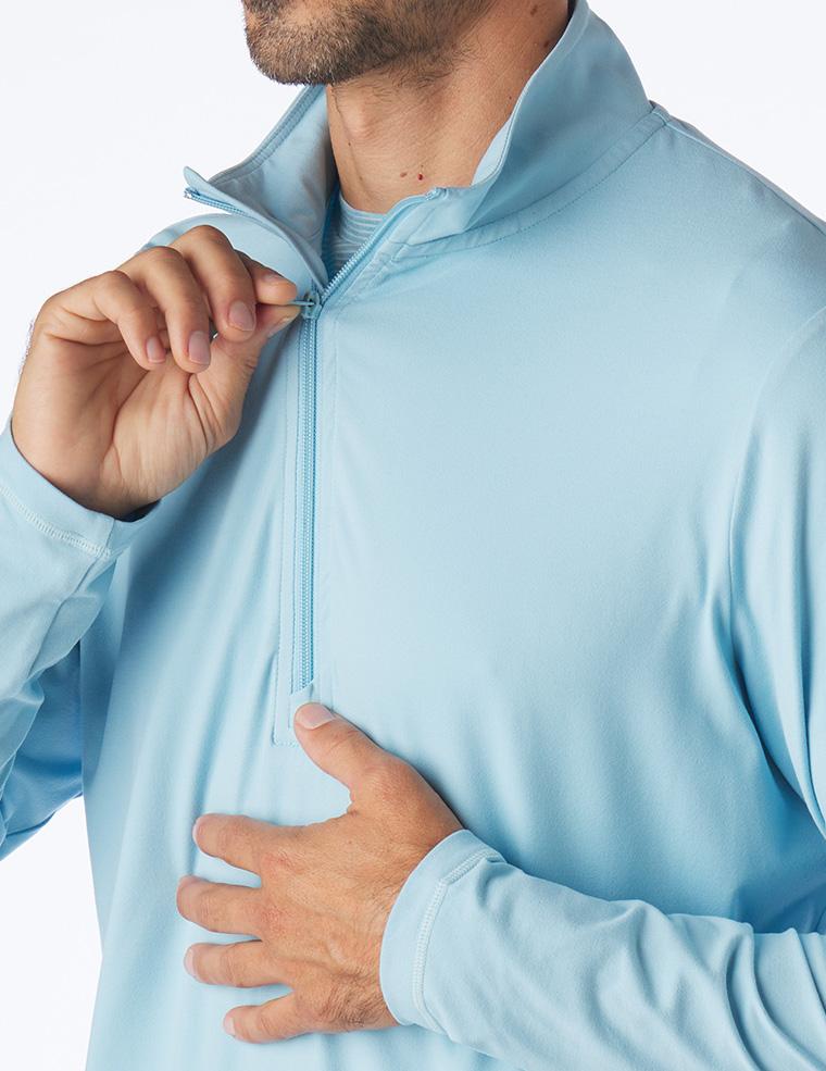 Tahoe 1/4 Zip: Vista Blue Tahoe 1/4 Zip: Vista Blue