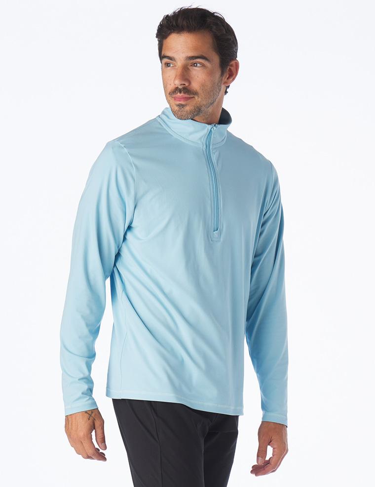 Tahoe 1/4 Zip: Vista Blue Tahoe 1/4 Zip: Vista Blue