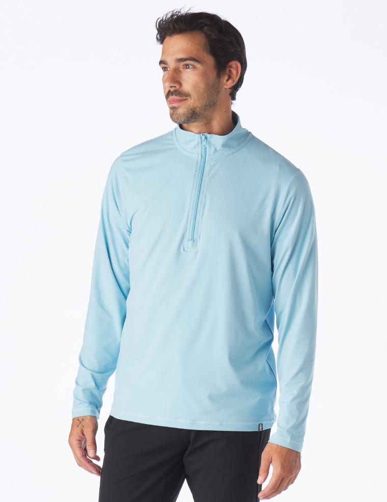 Tahoe 1/4 Zip: Vista Blue Tahoe 1/4 Zip: Vista Blue