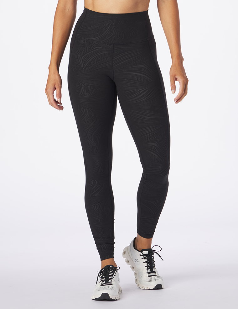 Taper Legging Print: Black Swirl Gloss Taper Legging Print: Black Swirl Gloss