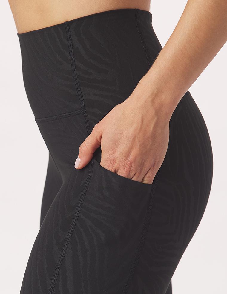 Taper Legging Print: Black Zebra Gloss Taper Legging Print: Black Zebra Gloss