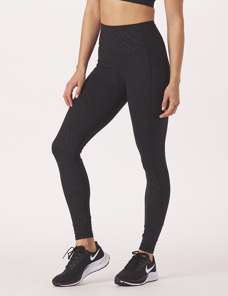 Taper Legging Print: Black Zebra Gloss Taper Legging Print: Black Zebra Gloss