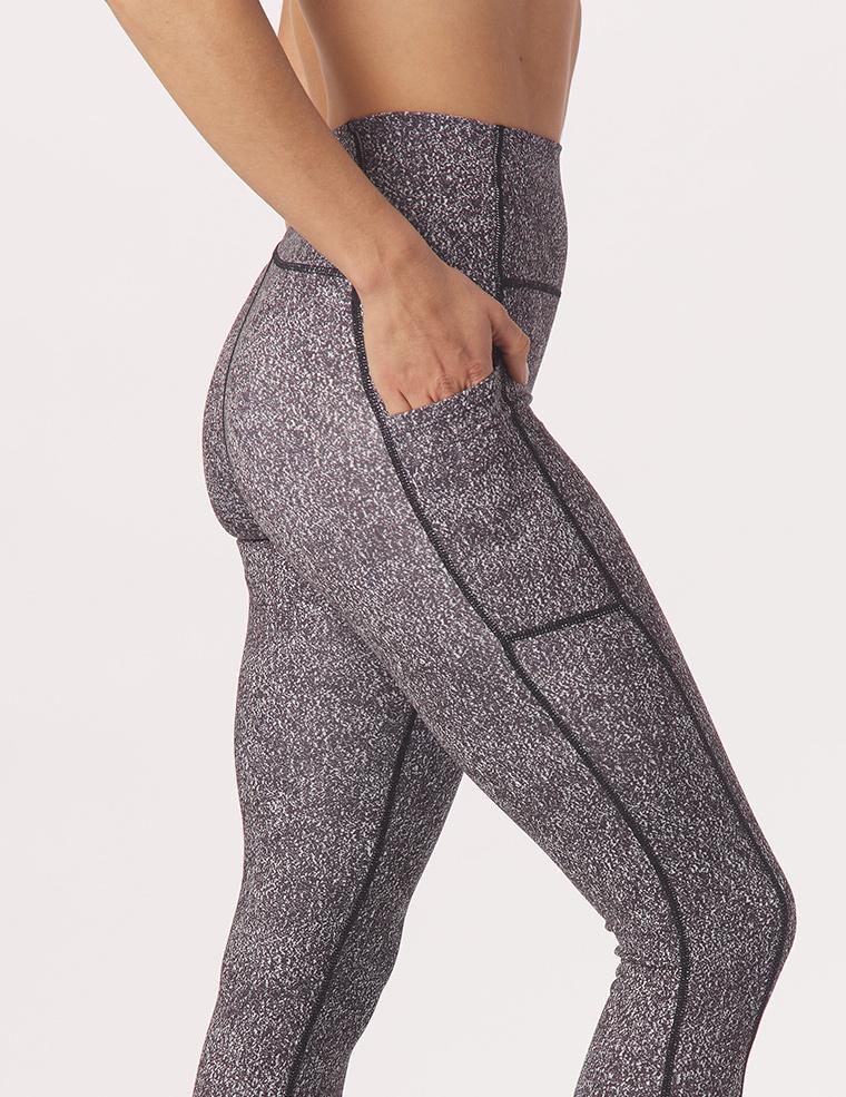 Taper Legging Print: Black Static Taper Legging Print: Black Static
