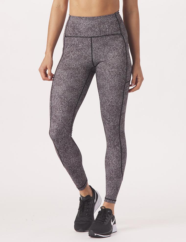 Taper Legging Print: Black Static Taper Legging Print: Black Static