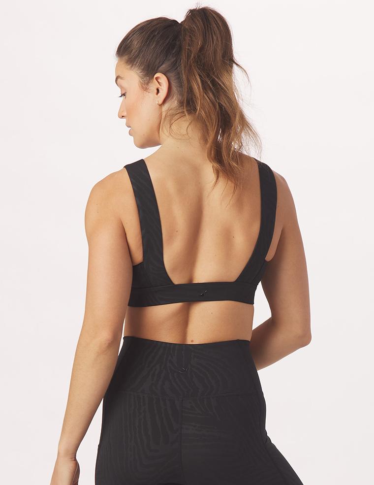 Tide Bra: Black Zebra Gloss Tide Bra: Black Zebra Gloss