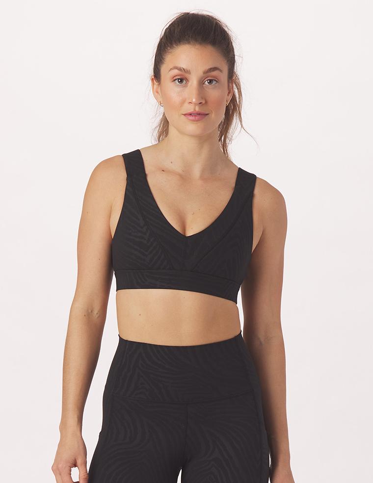 Tide Bra: Black Zebra Gloss Tide Bra: Black Zebra Gloss