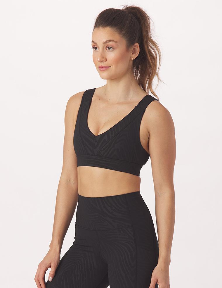 Tide Bra: Black Zebra Gloss Tide Bra: Black Zebra Gloss
