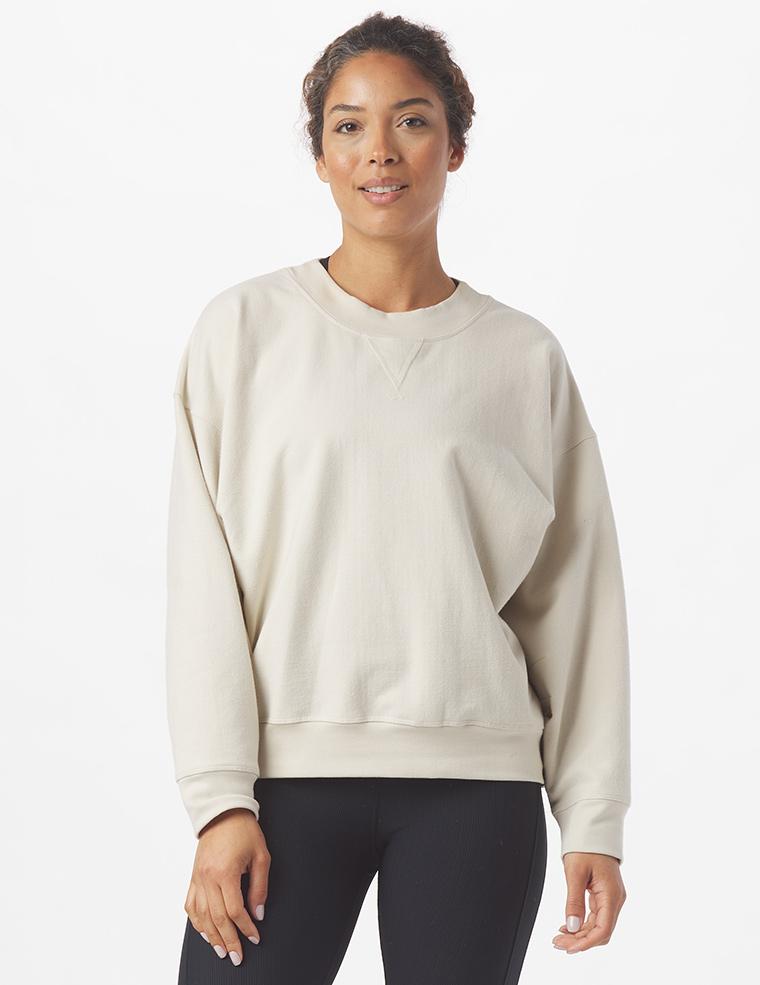 Vintage Oversized Crew: Oatmilk Vintage Oversized Crew: Oatmilk