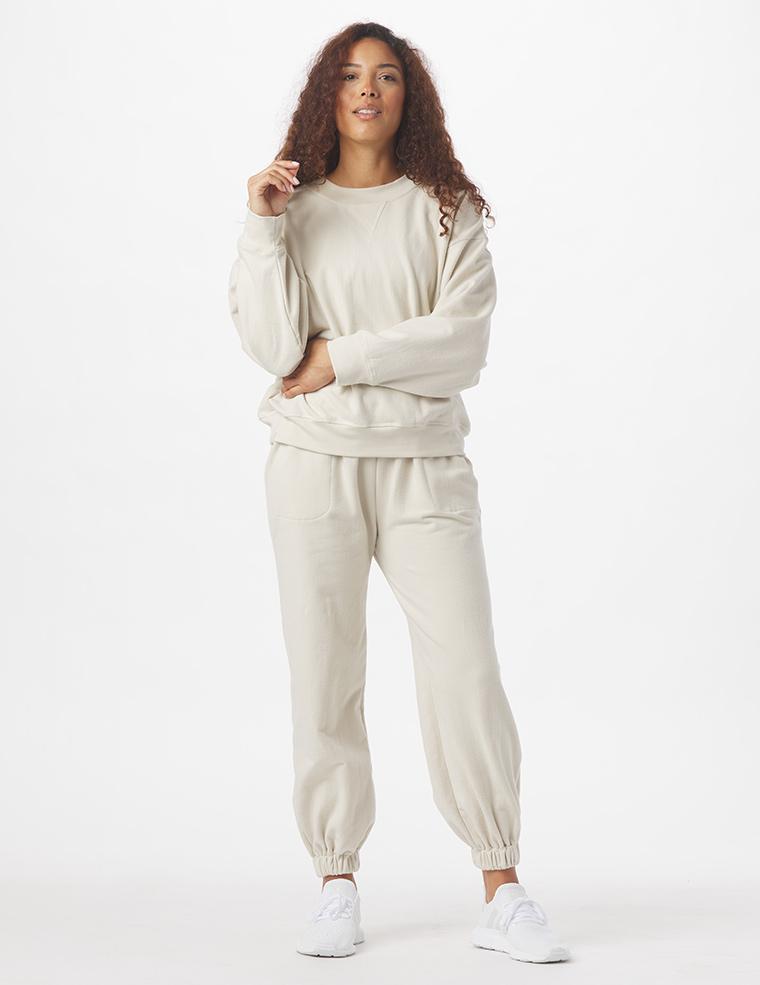 Vintage Oversized Crew: Oatmilk Vintage Oversized Crew: Oatmilk