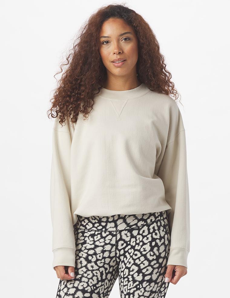 Vintage Oversized Crew: Oatmilk Vintage Oversized Crew: Oatmilk