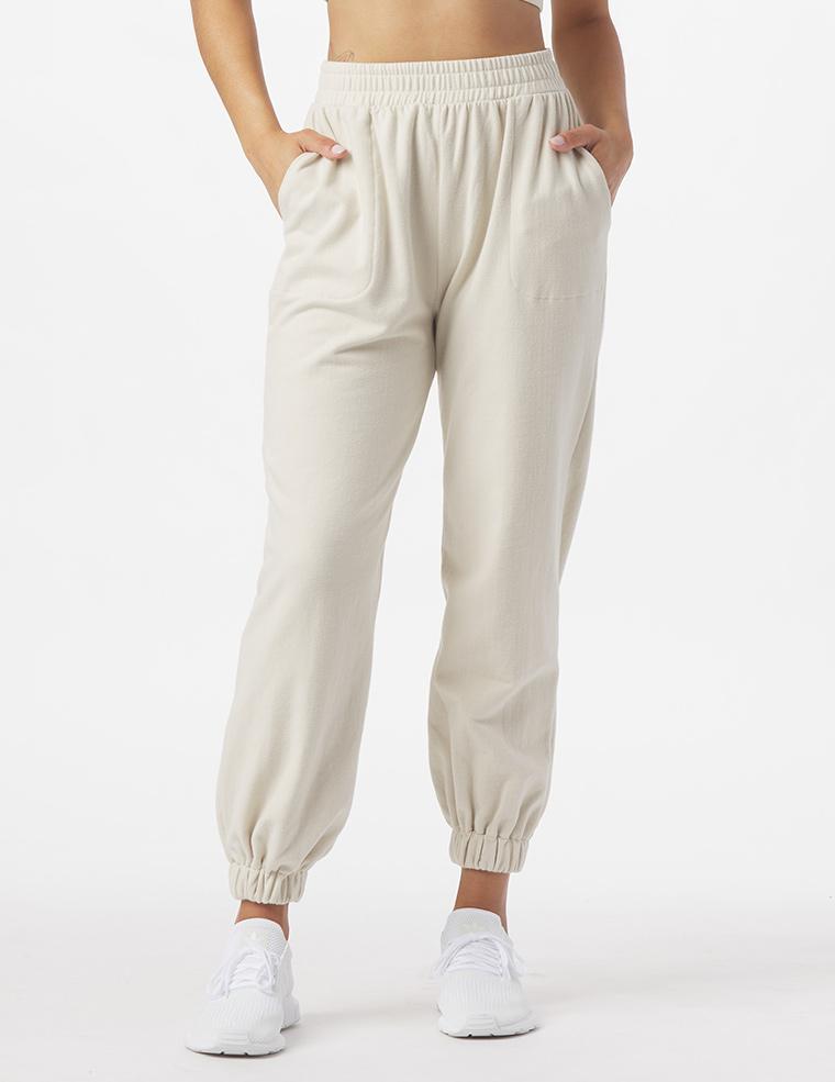 Vintage Oversized Jogger: Oatmilk Vintage Oversized Jogger: Oatmilk