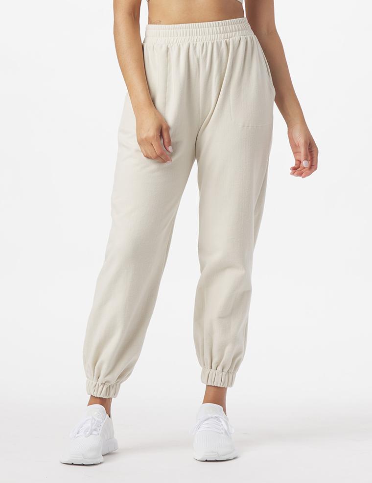 Vintage Oversized Jogger: Oatmilk Vintage Oversized Jogger: Oatmilk