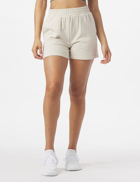 Vintage Oversized Sweat Short: Oatmilk – Glyder