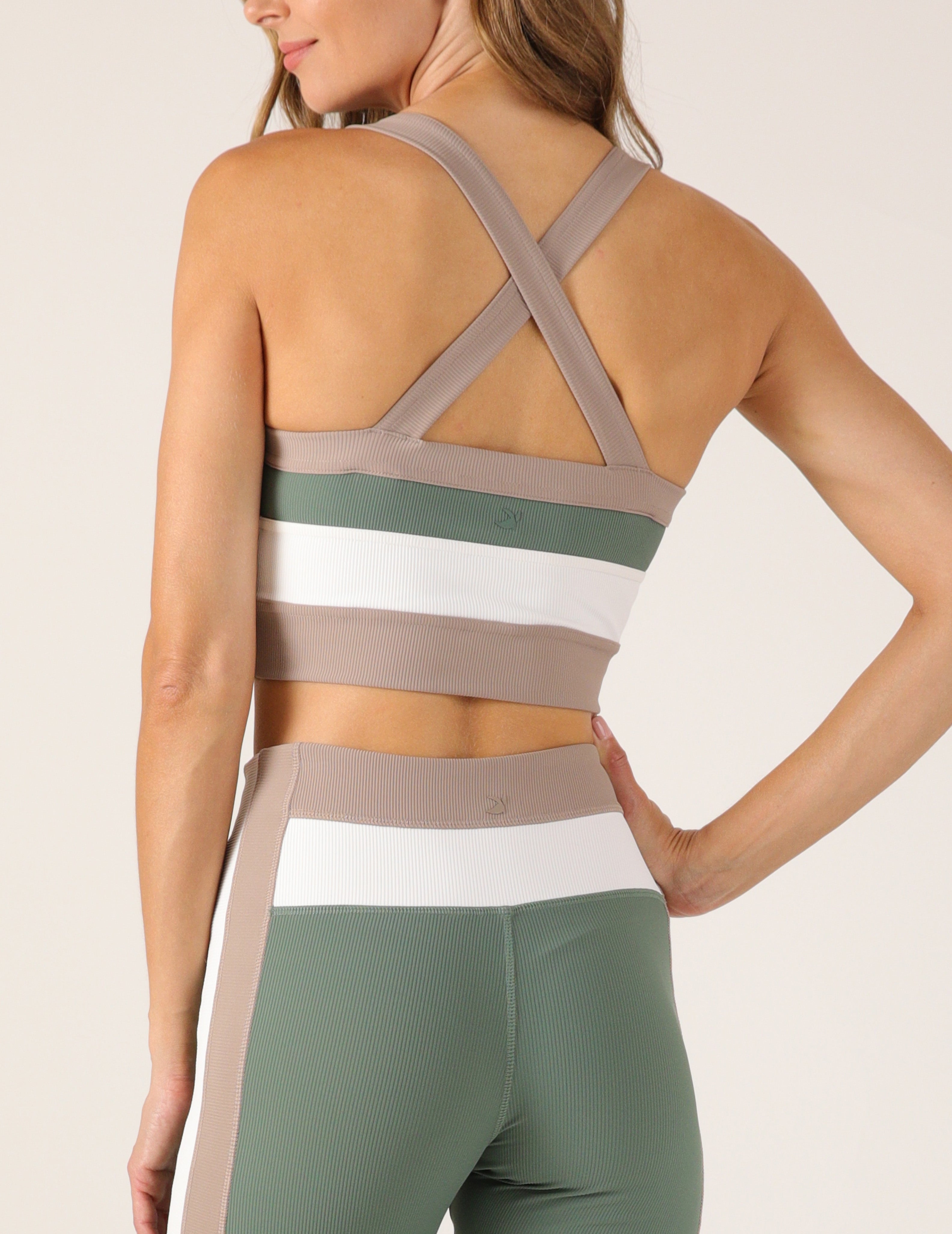 Arabesque Bra: Smoky Basil